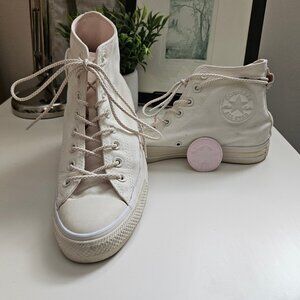 Like-New Classic Converse All Star High Tops With Removable Patches